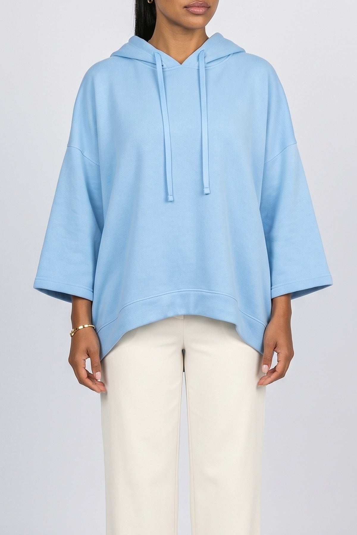 Draped Hoodie, fabric detail