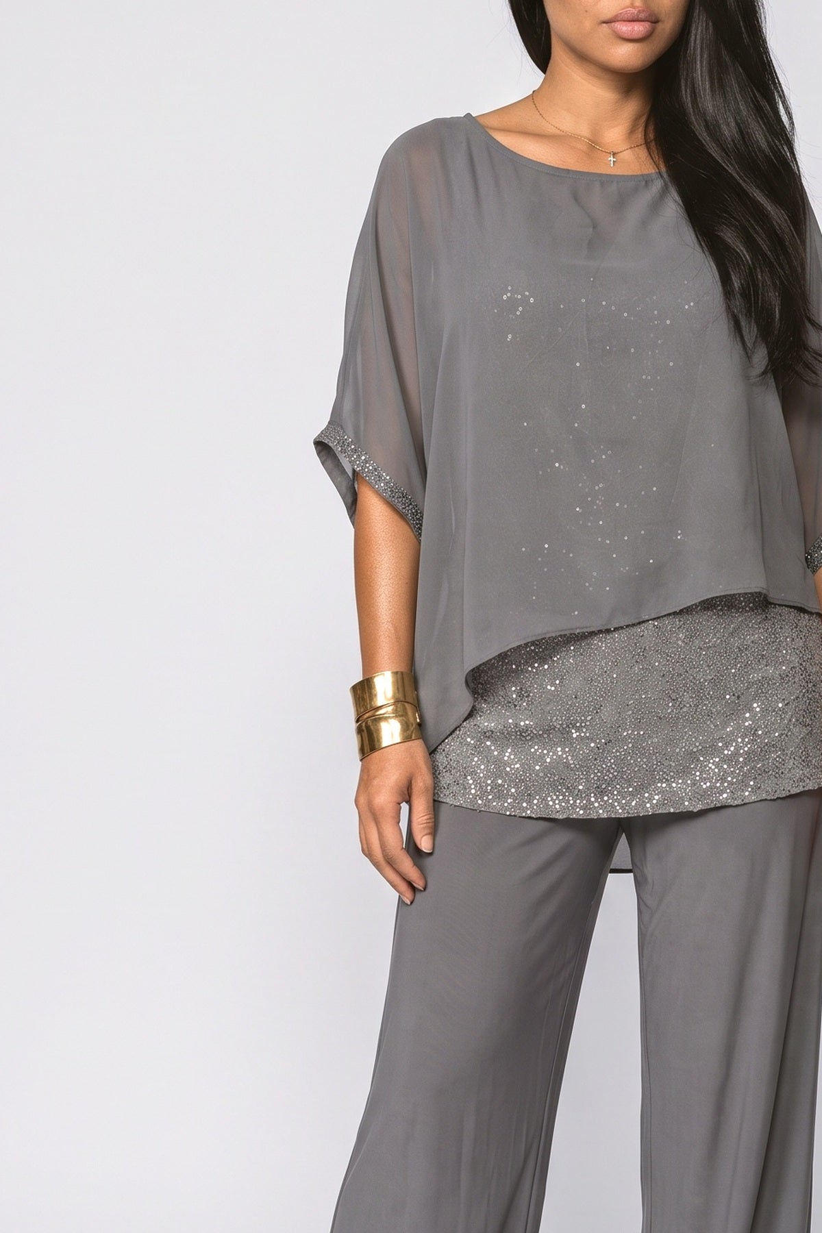 Sequin Two Piece Outfit, fabric detail