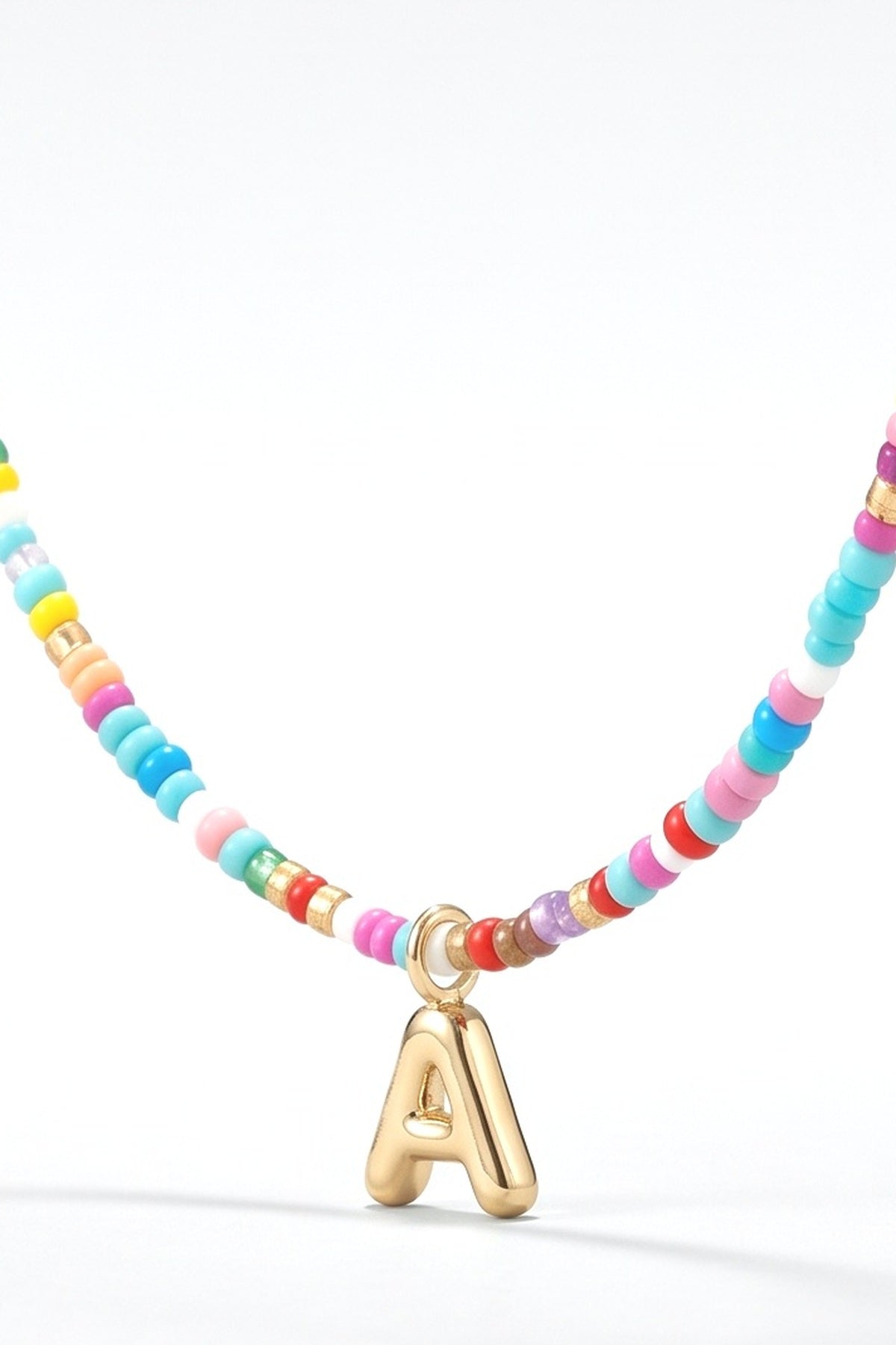 Beaded Necklace, fabric detail