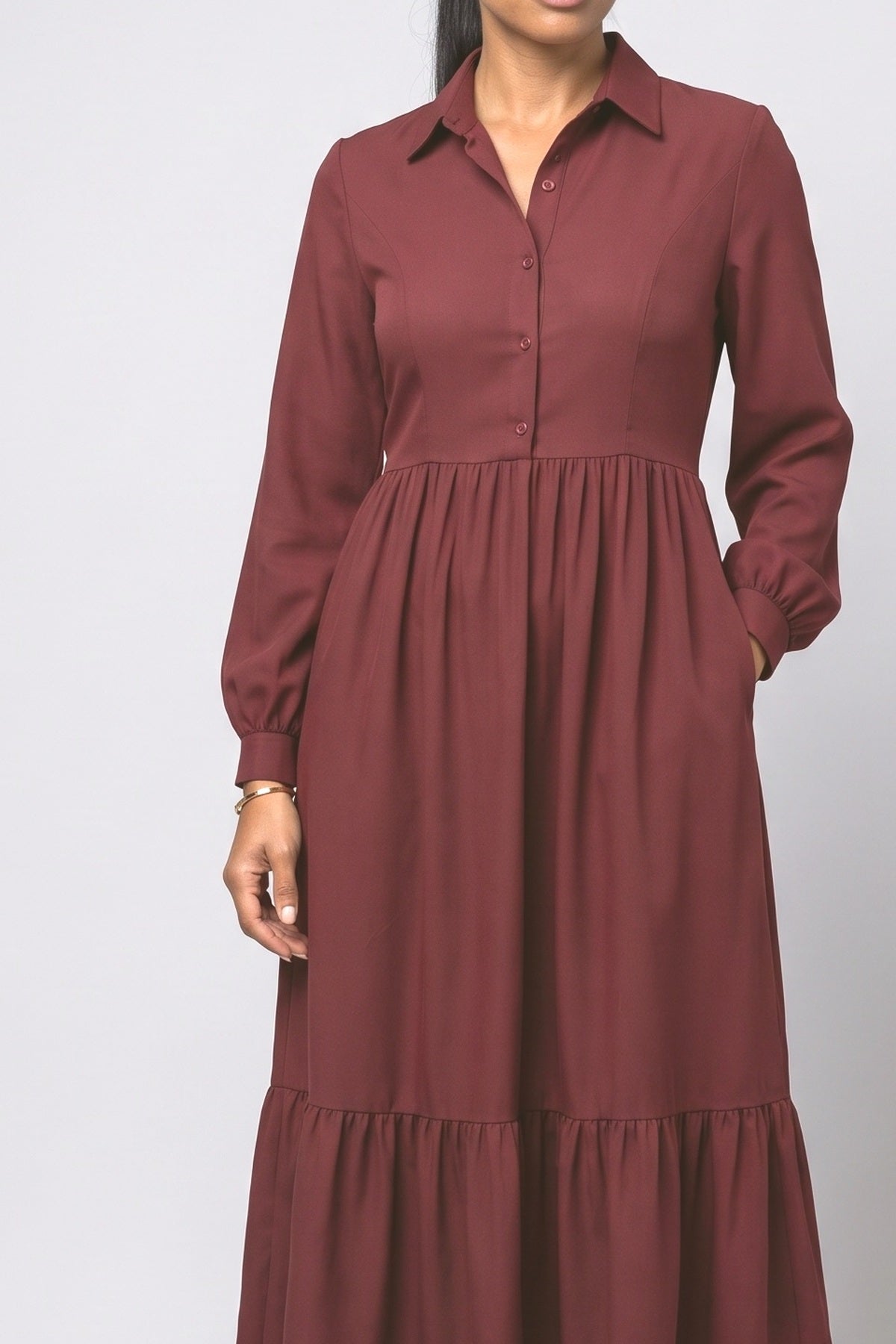 Flowy Summer Dress, fabric detail