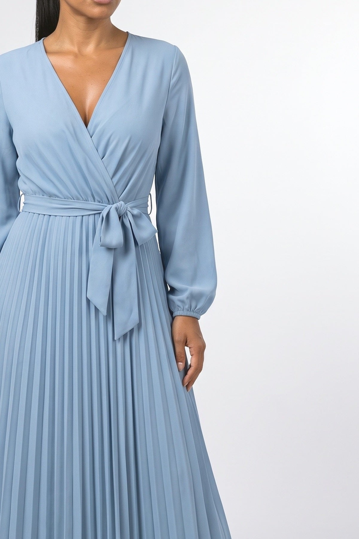 Wrap Maxi Dress, fabric detail