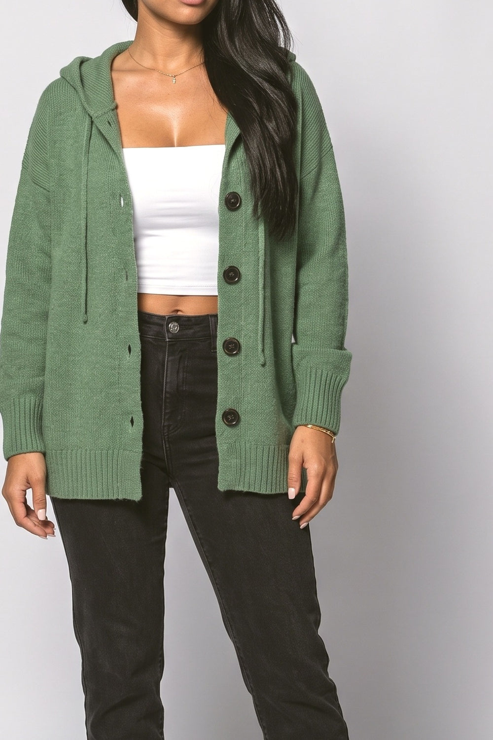 Oversized Knit Cardigan, fabric detail
