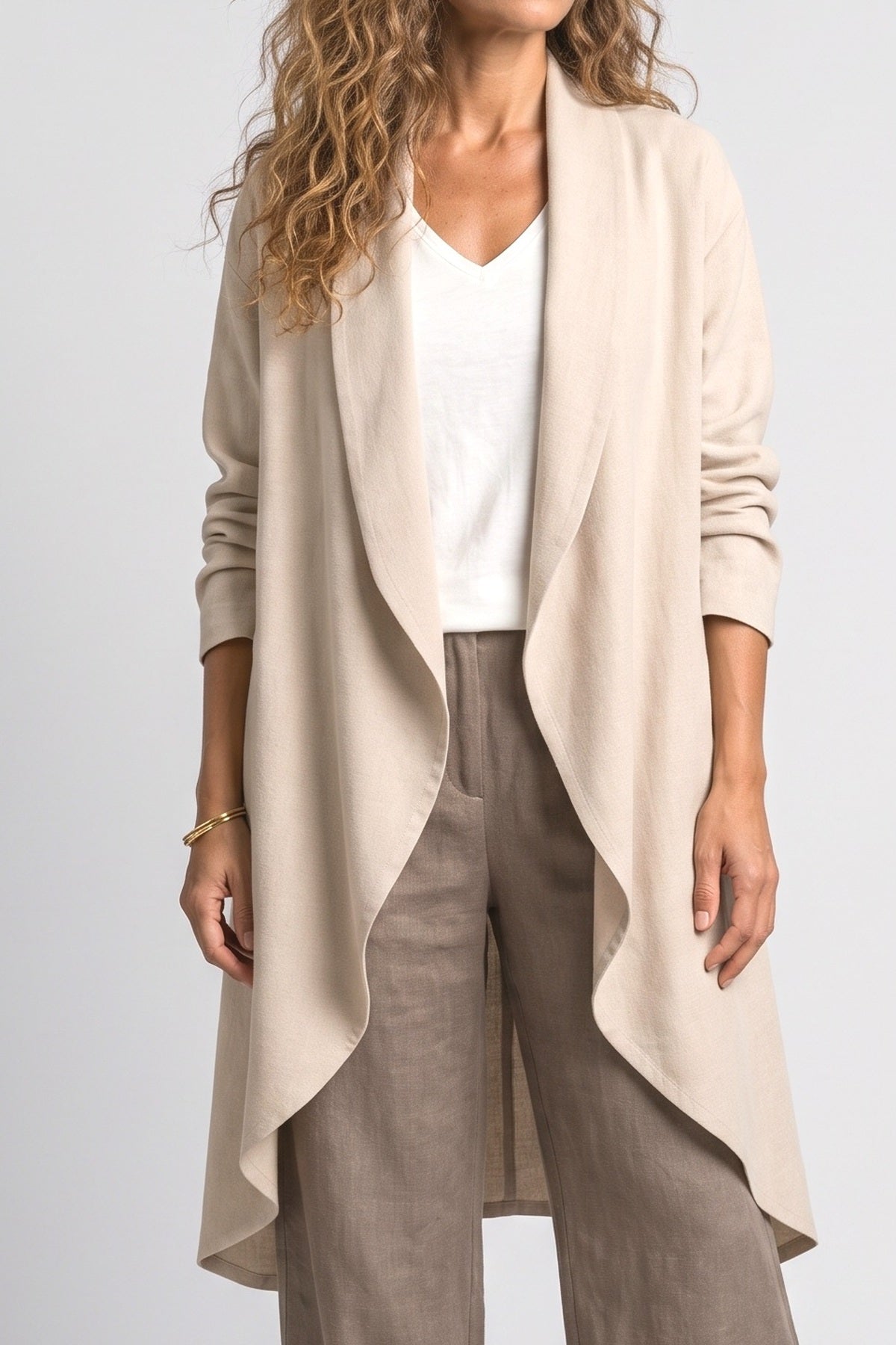 Brown Two Piece Outfit, fabric detail