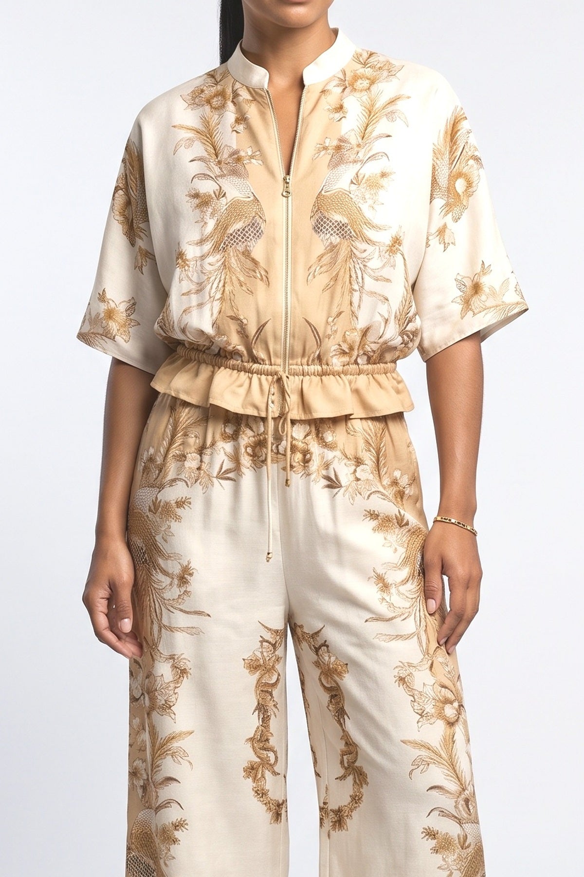 Floral Two Piece Outfit, fabric detail