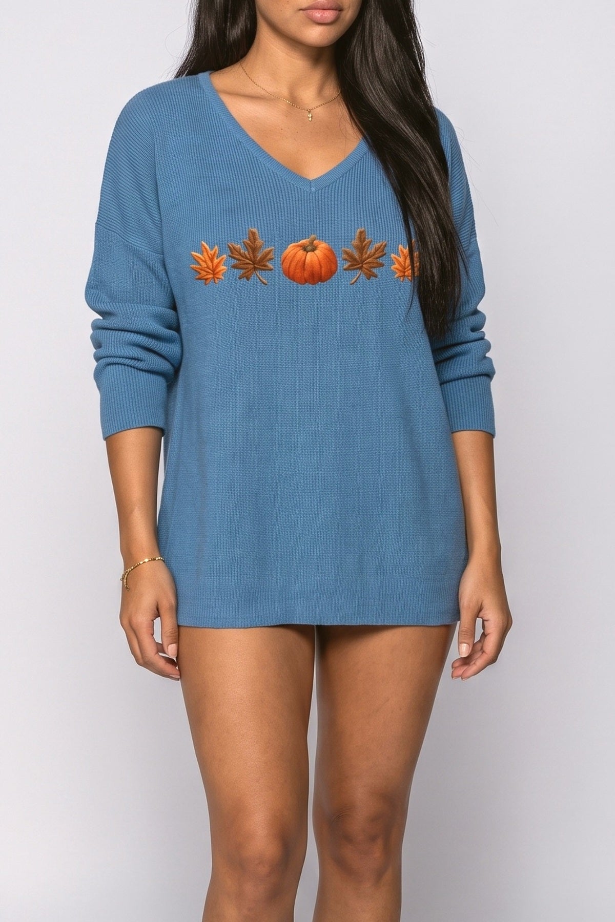 V-Neck Blouse, fabric detail