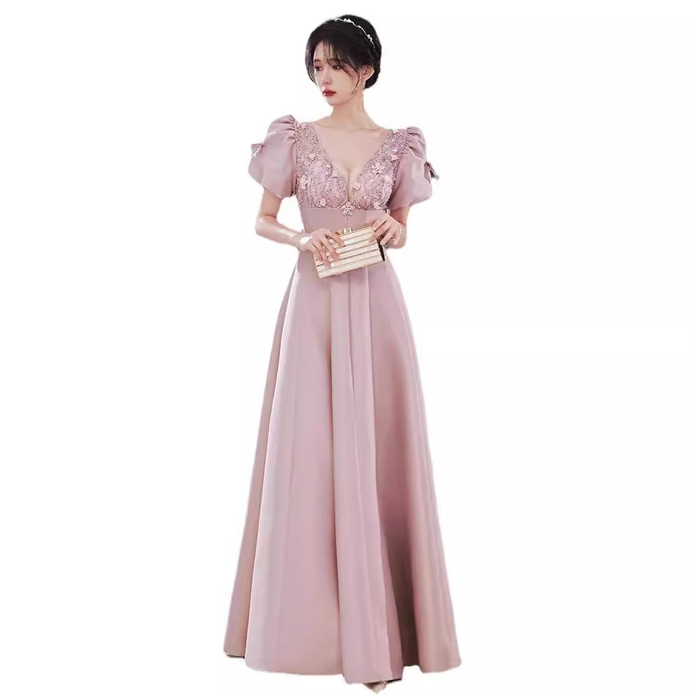 Formal Satin Bridesmaid Dress