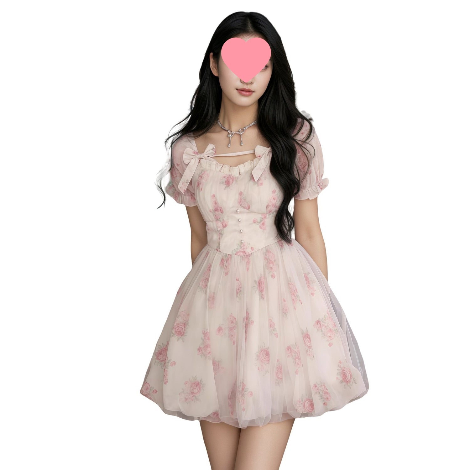 Pink Chiffon Short Homecoming Dress
