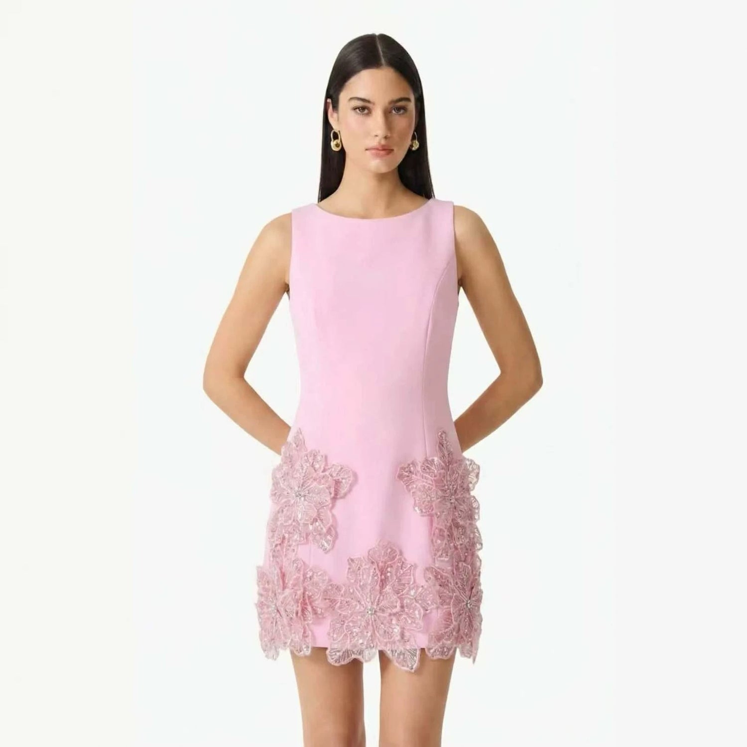 White Sleeveless Short Homecoming Dress