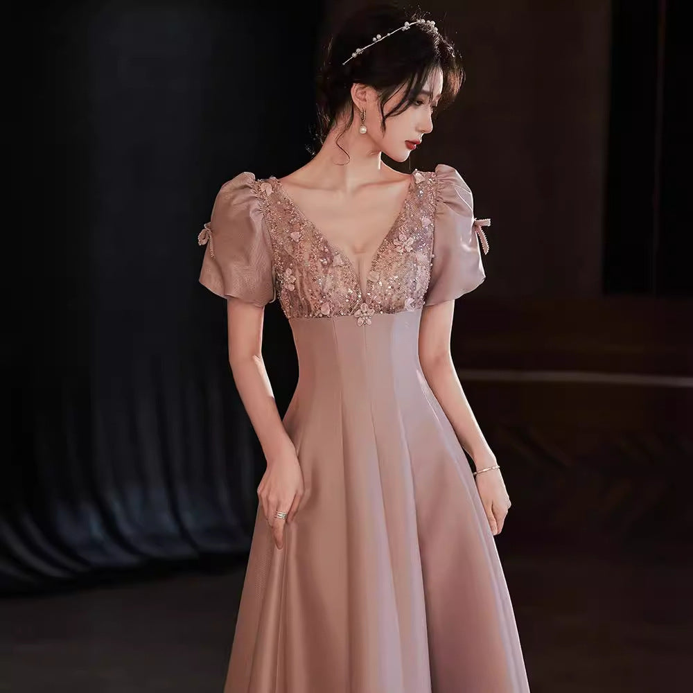 Formal Satin Bridesmaid Dress