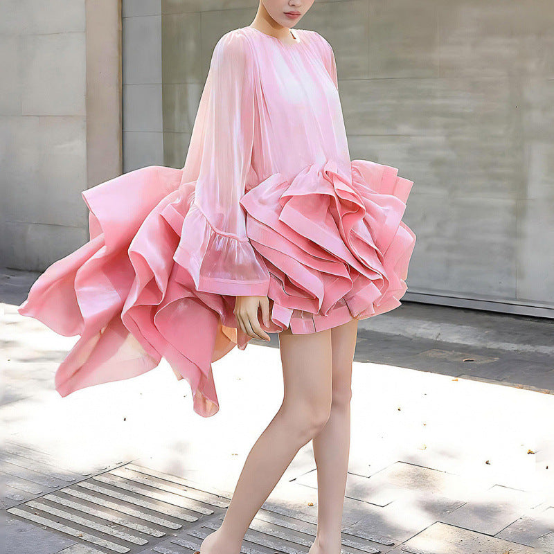 Black Tulle Short Homecoming Dress