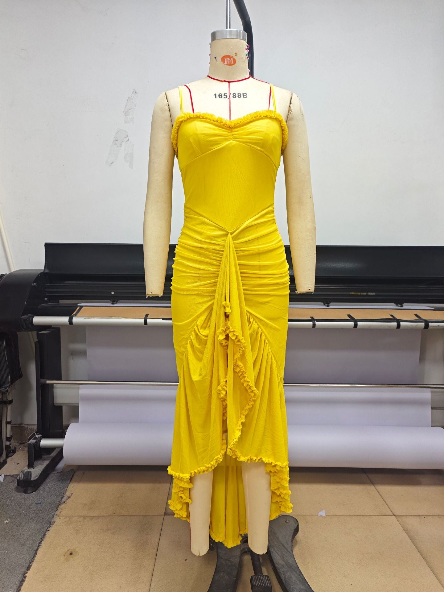 Spaghetti Strap Sleeveless Long Prom Dress
