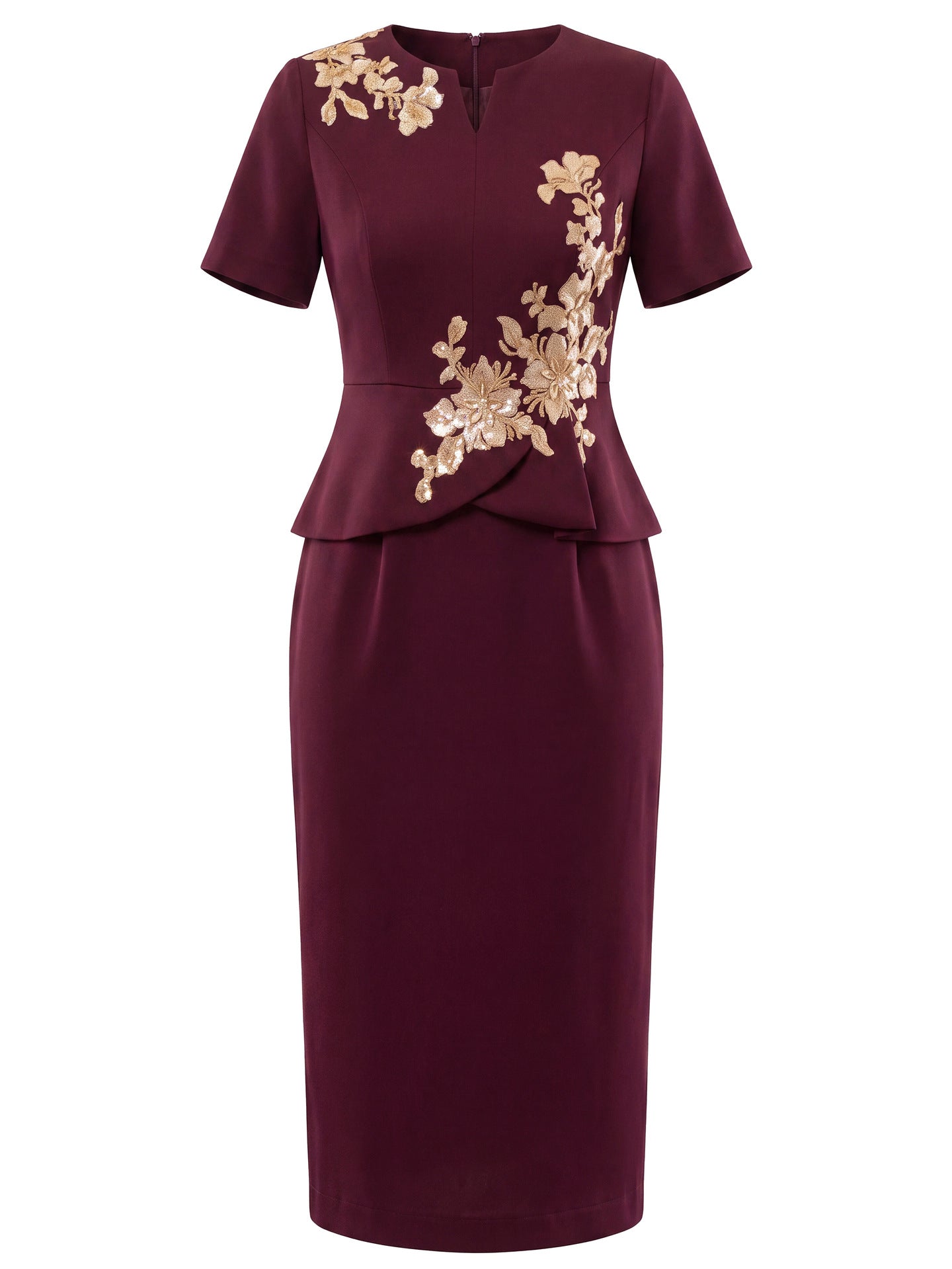 Wine Plus Size Formal Dress