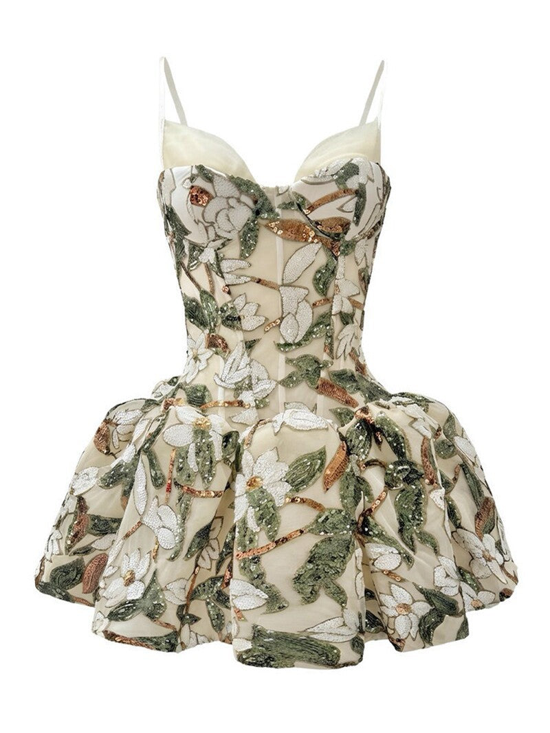 Spaghetti Strap Corset Short Homecoming Dress