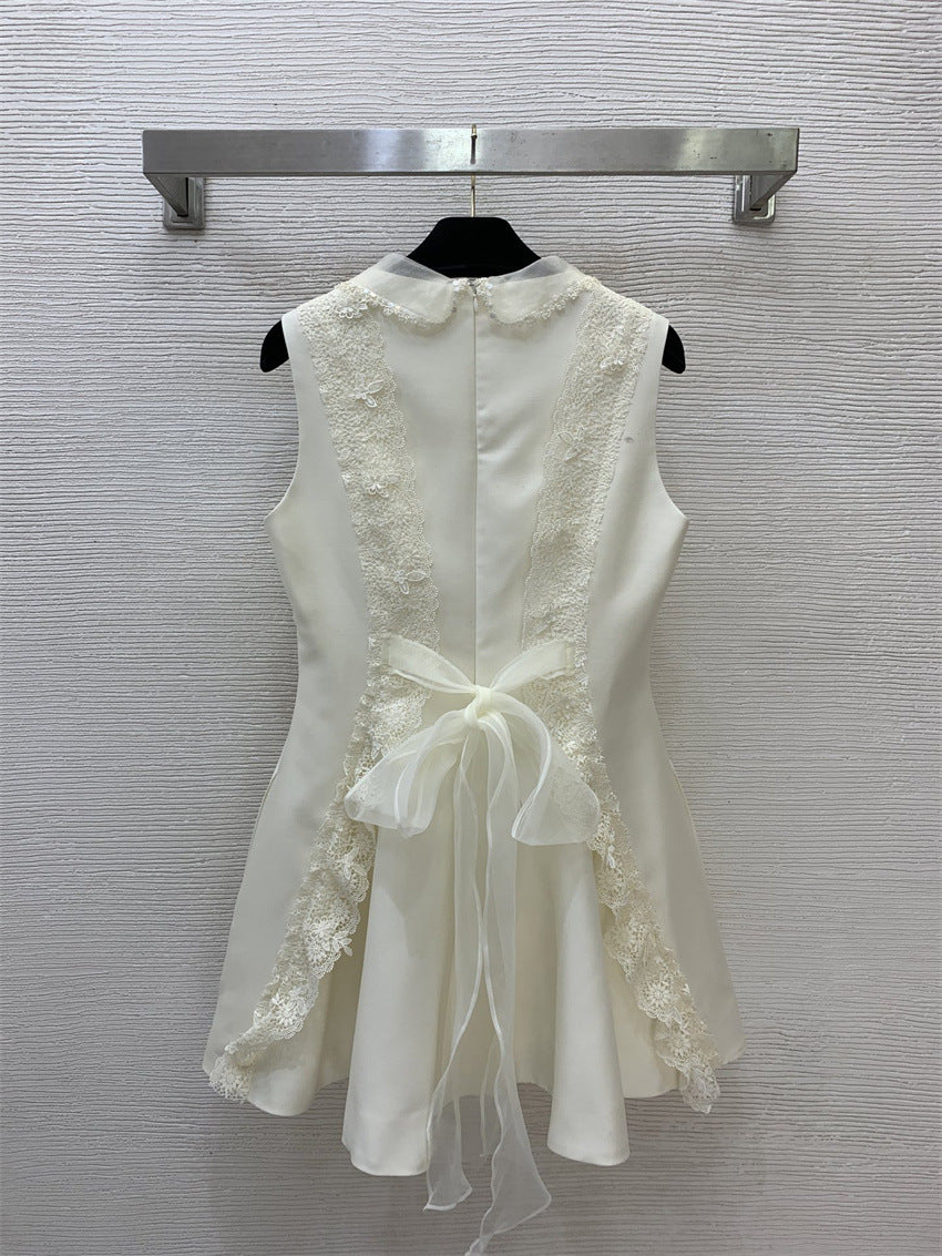 White Sleeveless Ball Gown Short Homecoming Dress