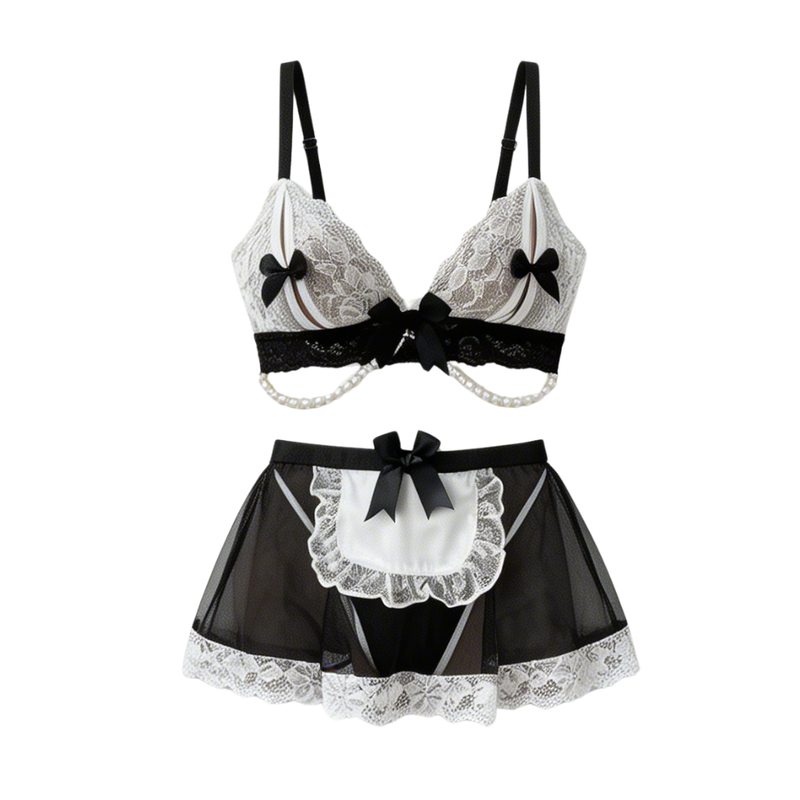 Black Lace Lingerie Set