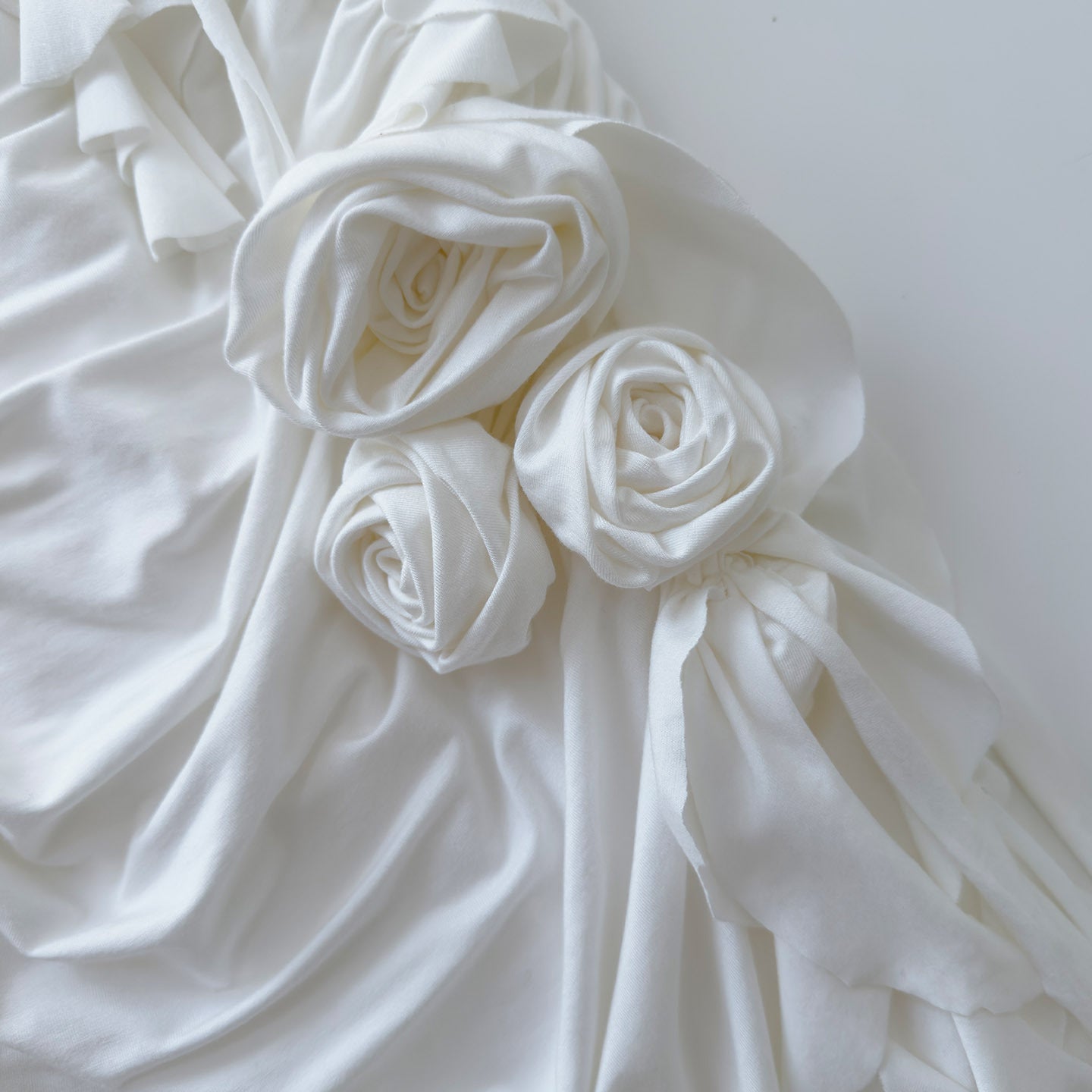 White Satin Spaghetti Strap Graduation Dress