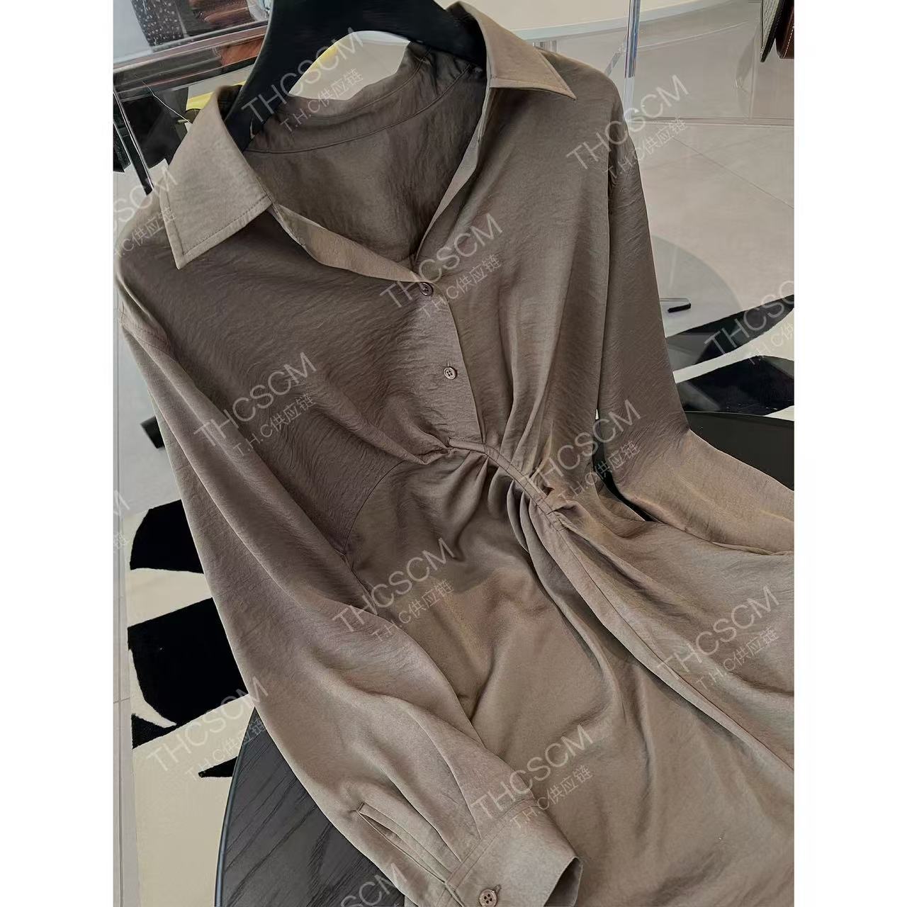 Satin Pearl Graduation Dress