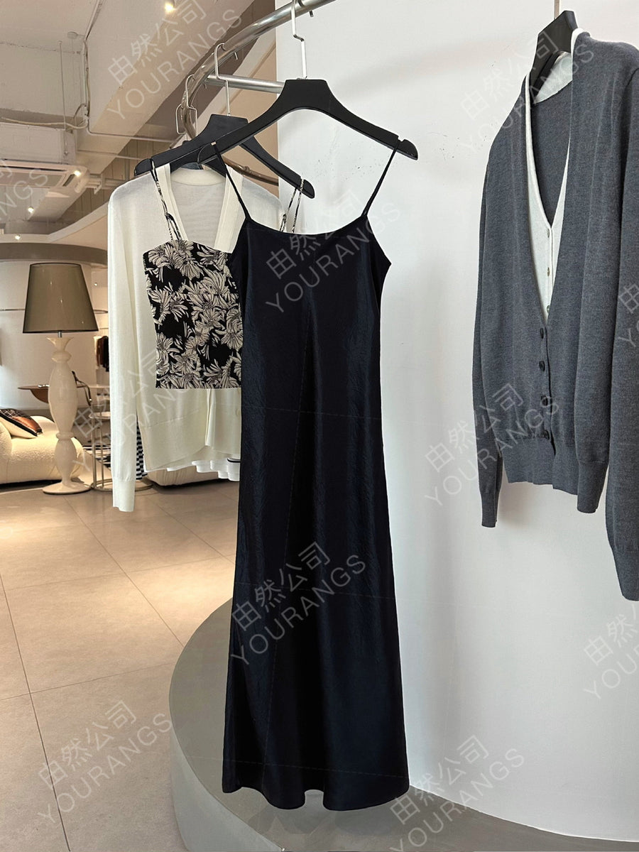 Satin Crepe Wedding Guest Dress