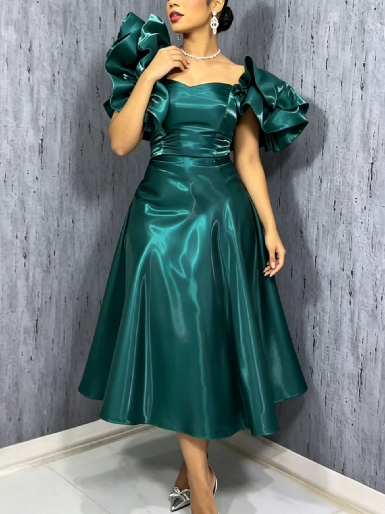 Emerald Wedding Guest Dress