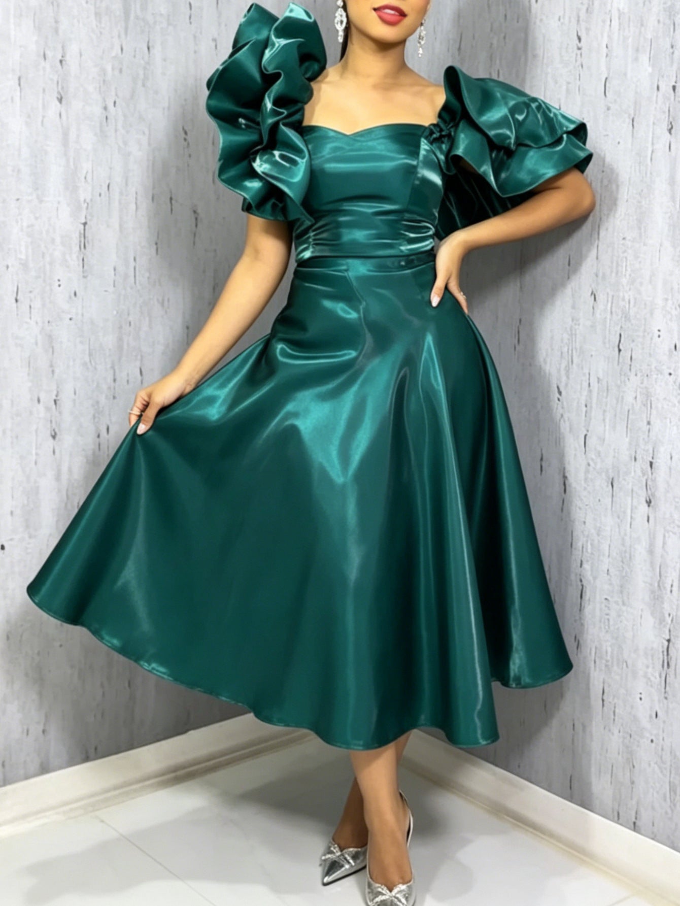 Emerald Wedding Guest Dress