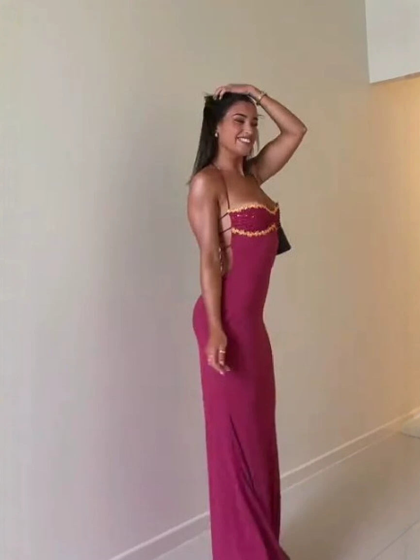 Blue Halter Mermaid Long Prom Dress