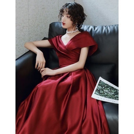 Burgundy Bridesmaid Dress