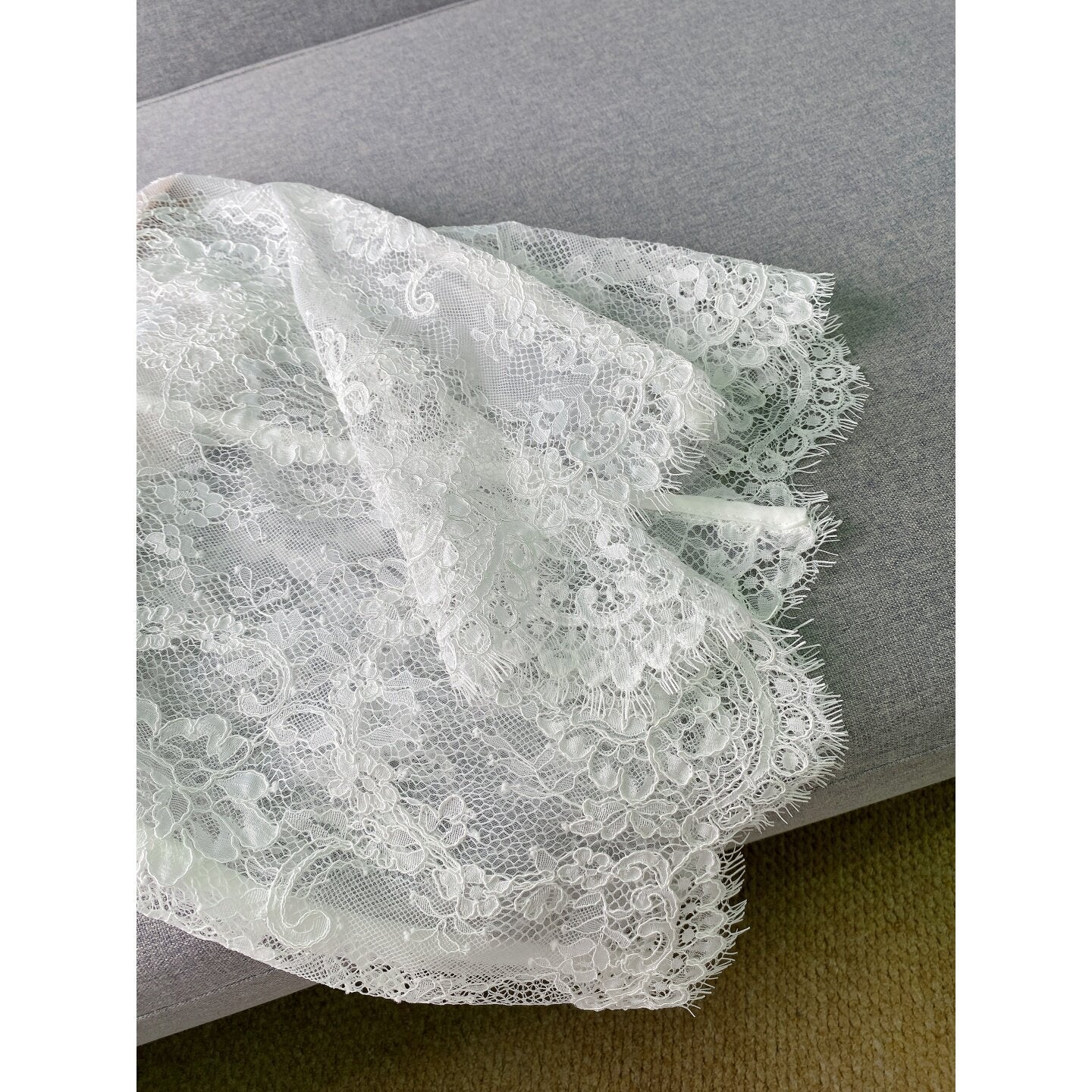 White Lace Graduation Dress