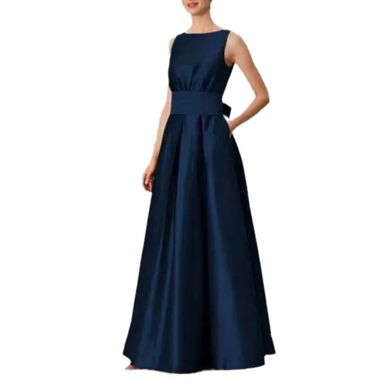 Ivory Satin Bridesmaid Dress