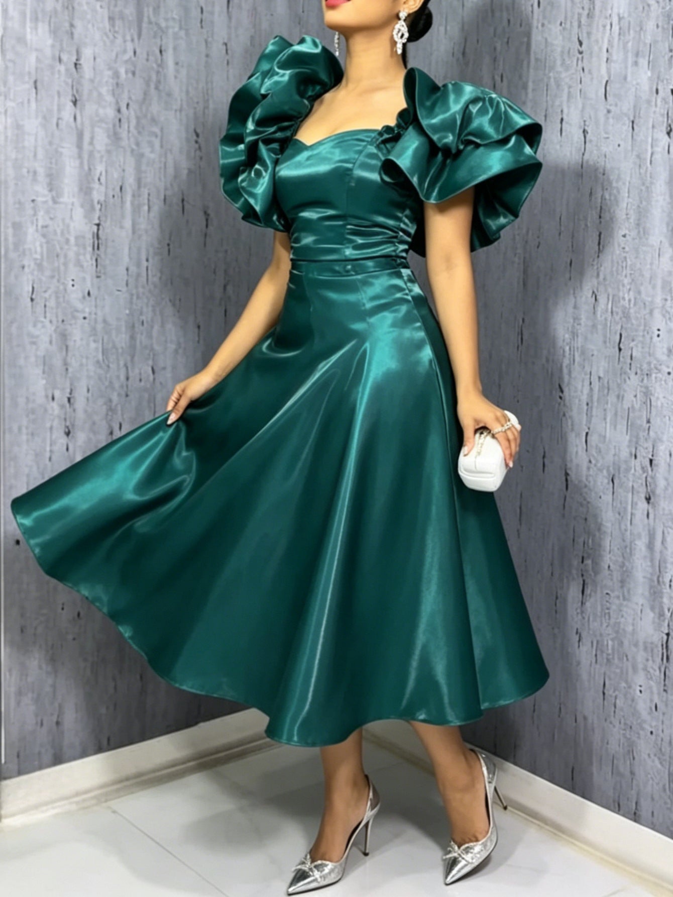Emerald Wedding Guest Dress