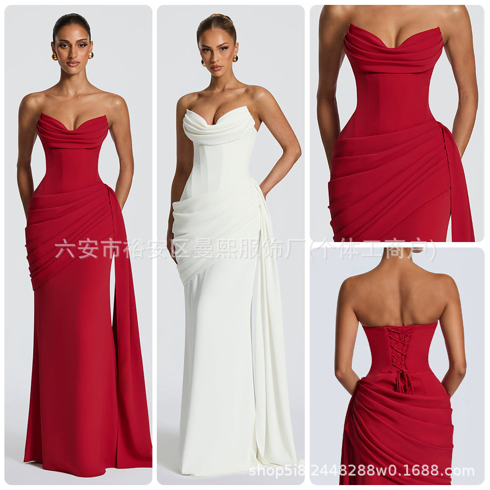 Strapless Mermaid Long Prom Dress
