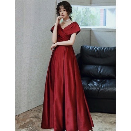 Burgundy Bridesmaid Dress