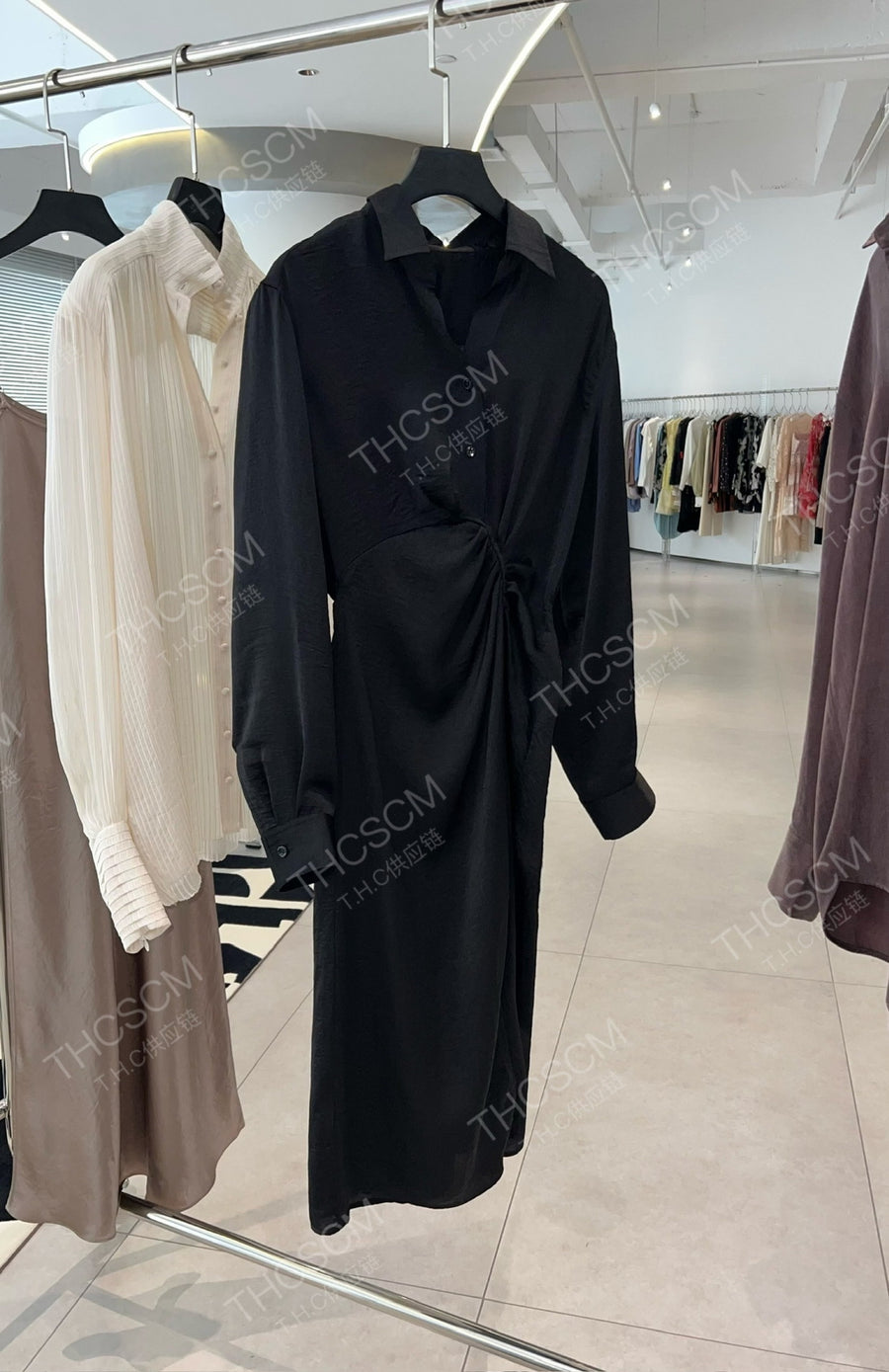 Satin Pearl Graduation Dress