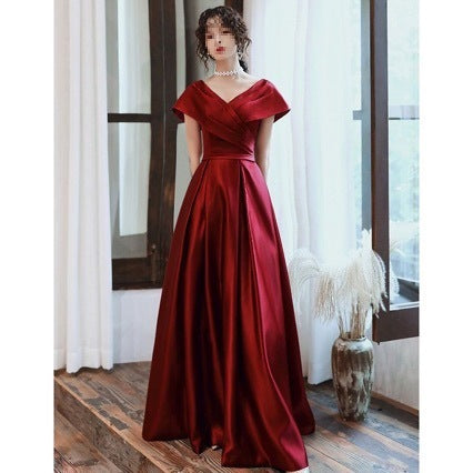 Burgundy Bridesmaid Dress