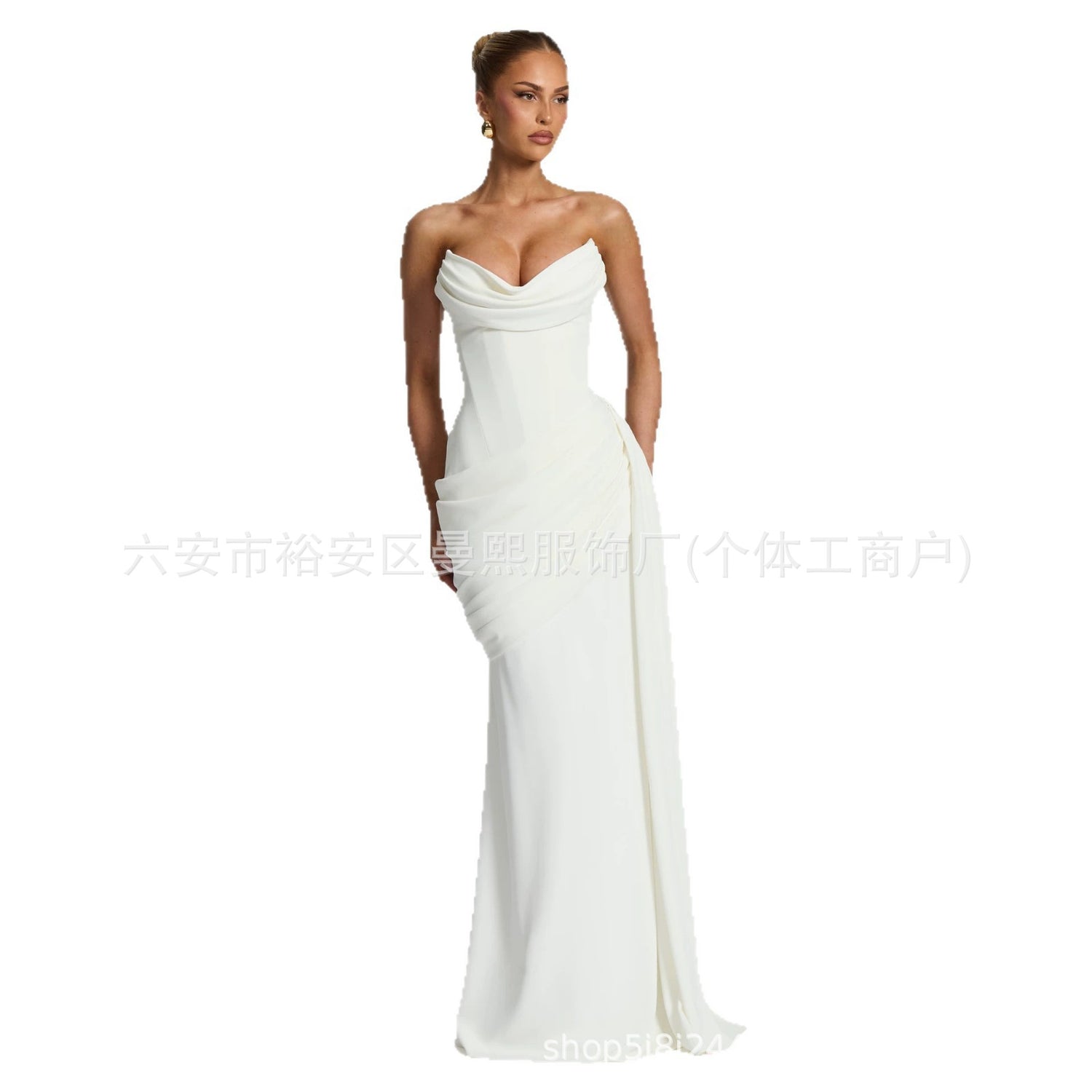 Strapless Mermaid Long Prom Dress