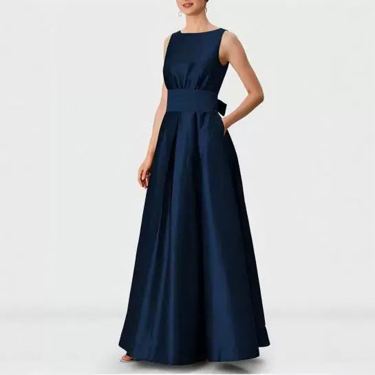 Ivory Satin Bridesmaid Dress
