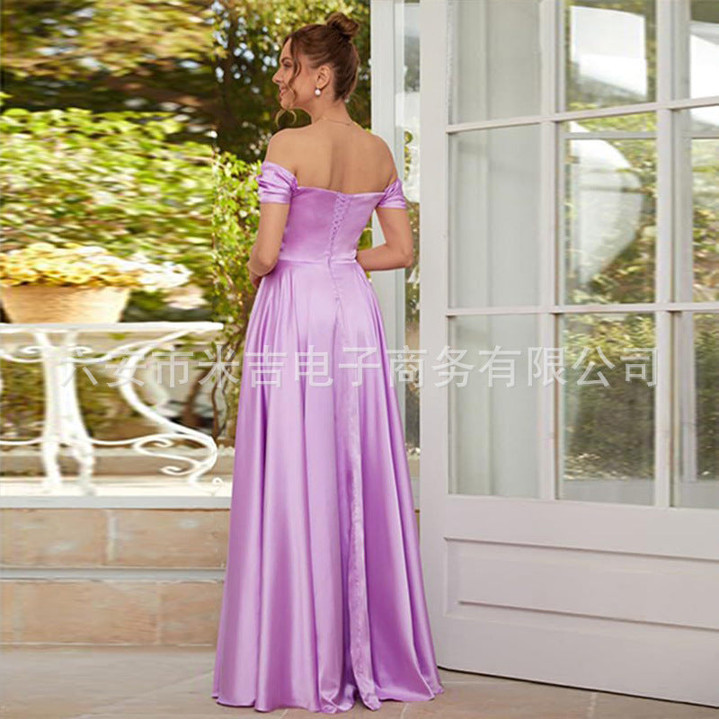Satin Corset Bridesmaid Dress