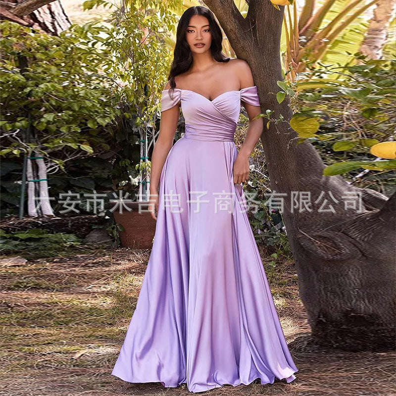 Satin Corset Bridesmaid Dress