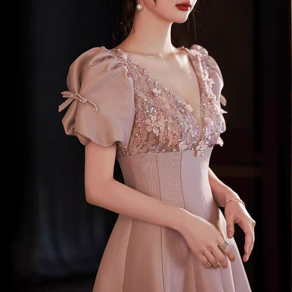 Formal Satin Bridesmaid Dress