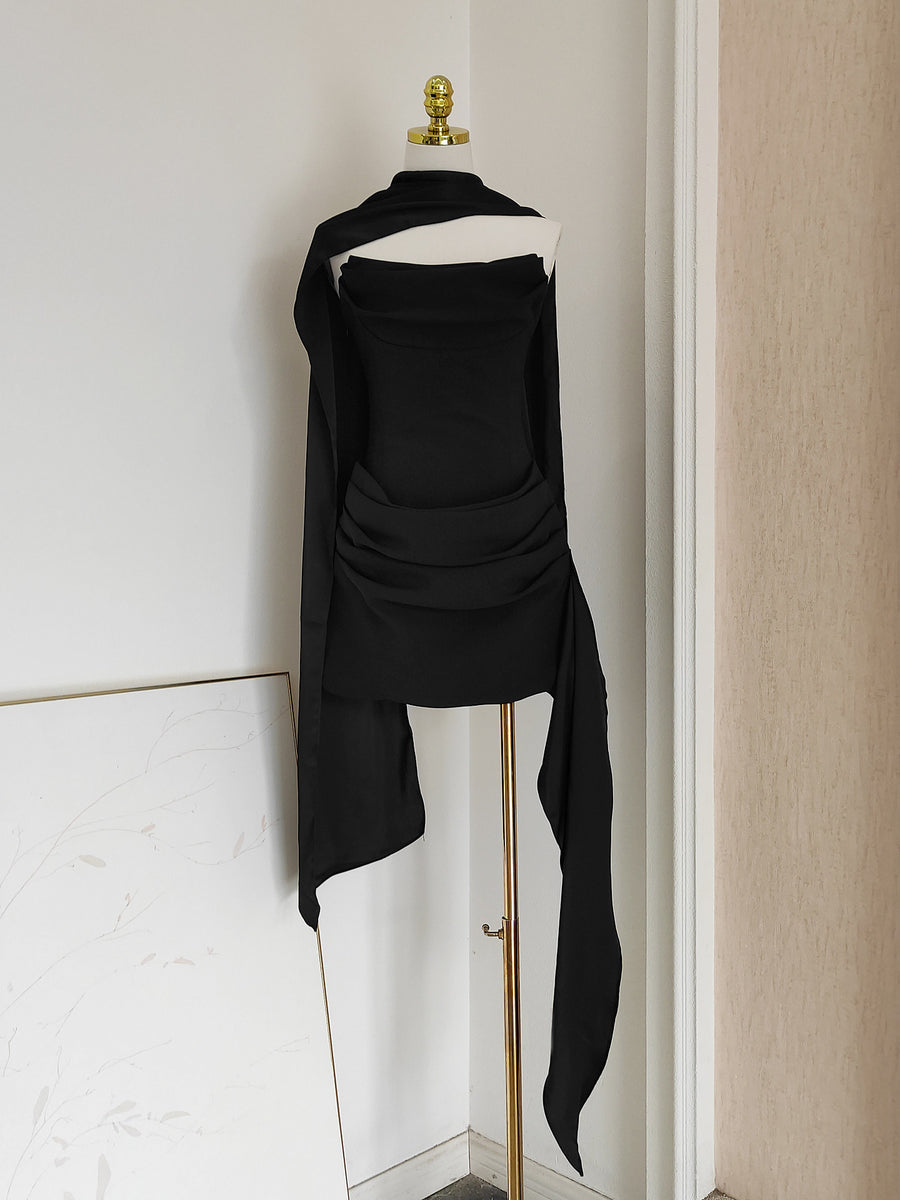Strapless Ruched Short Homecoming Dress