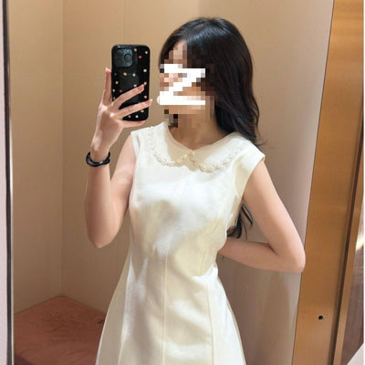 Apricot Sleeveless Short Homecoming Dress