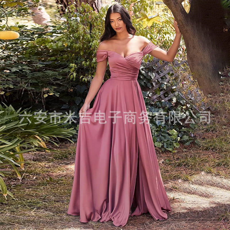 Satin Corset Bridesmaid Dress