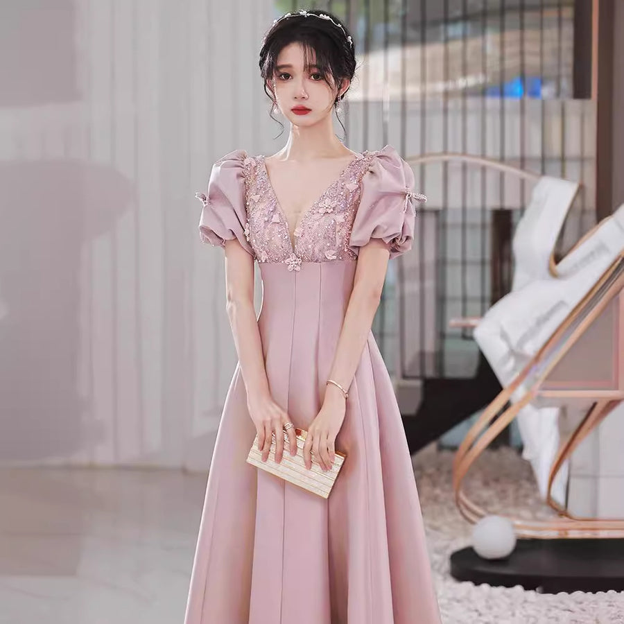 Wedding Party Satin Bridesmaid Dress