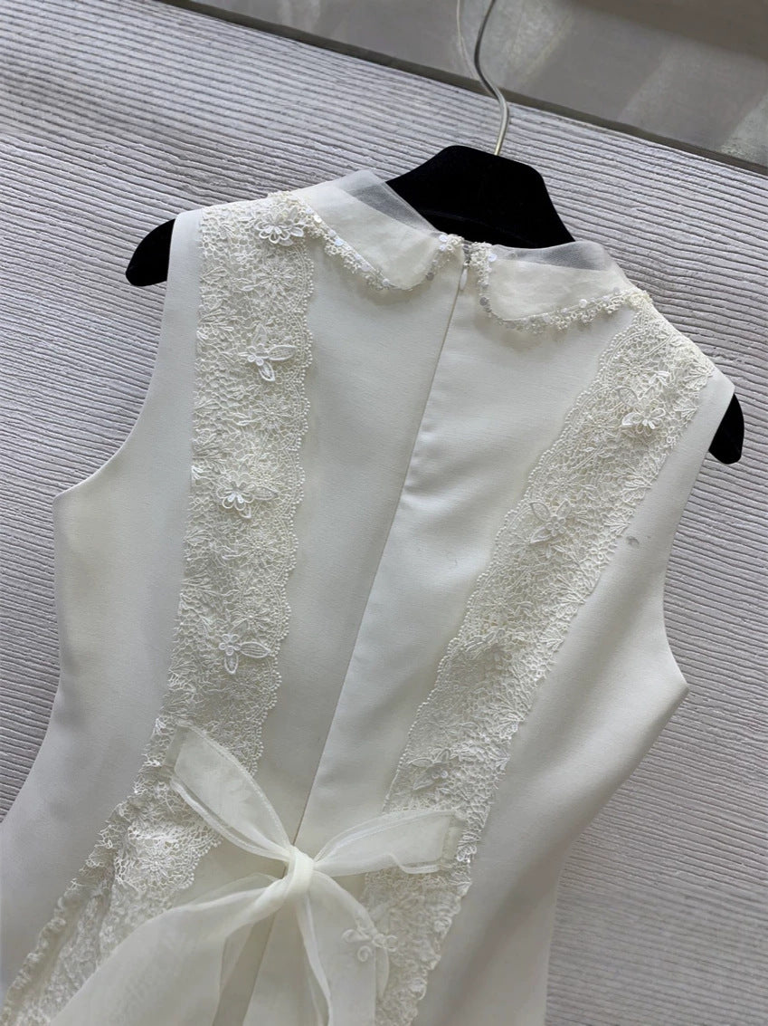 White Sleeveless Ball Gown Short Homecoming Dress