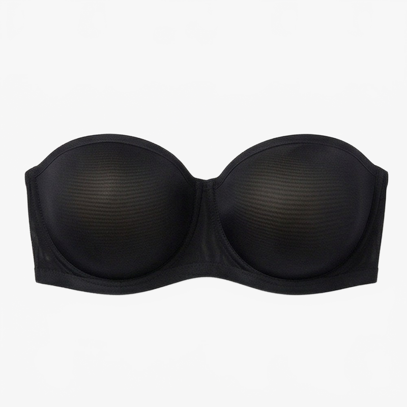 Black Strapless Bra