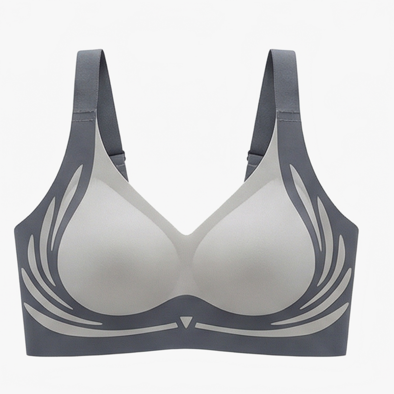 Grey Push Up Bra