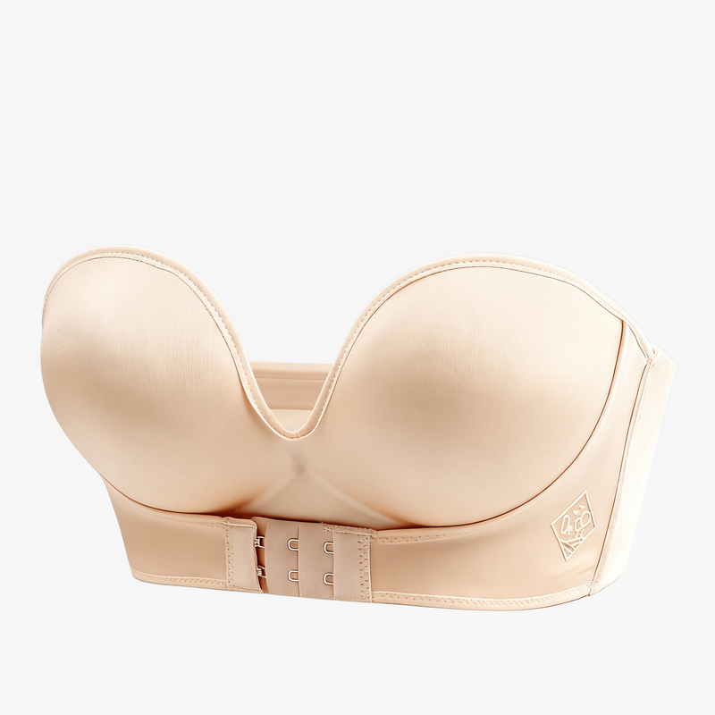Beige Strapless Bra