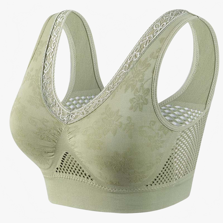 Green Lace Bra
