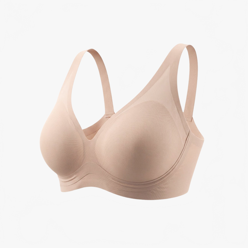 Nude V-Neck Bra