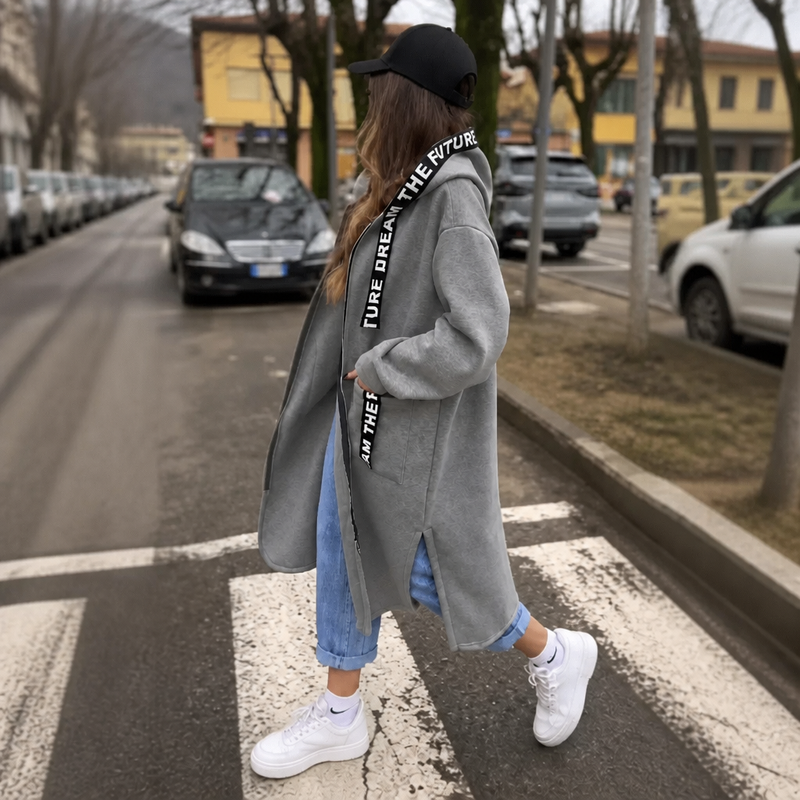 Grey Oversized Sweatshirt