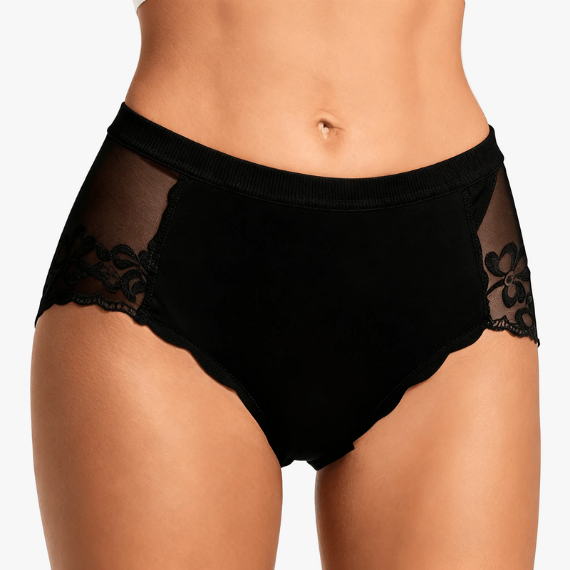Black Beige Lace Underwear